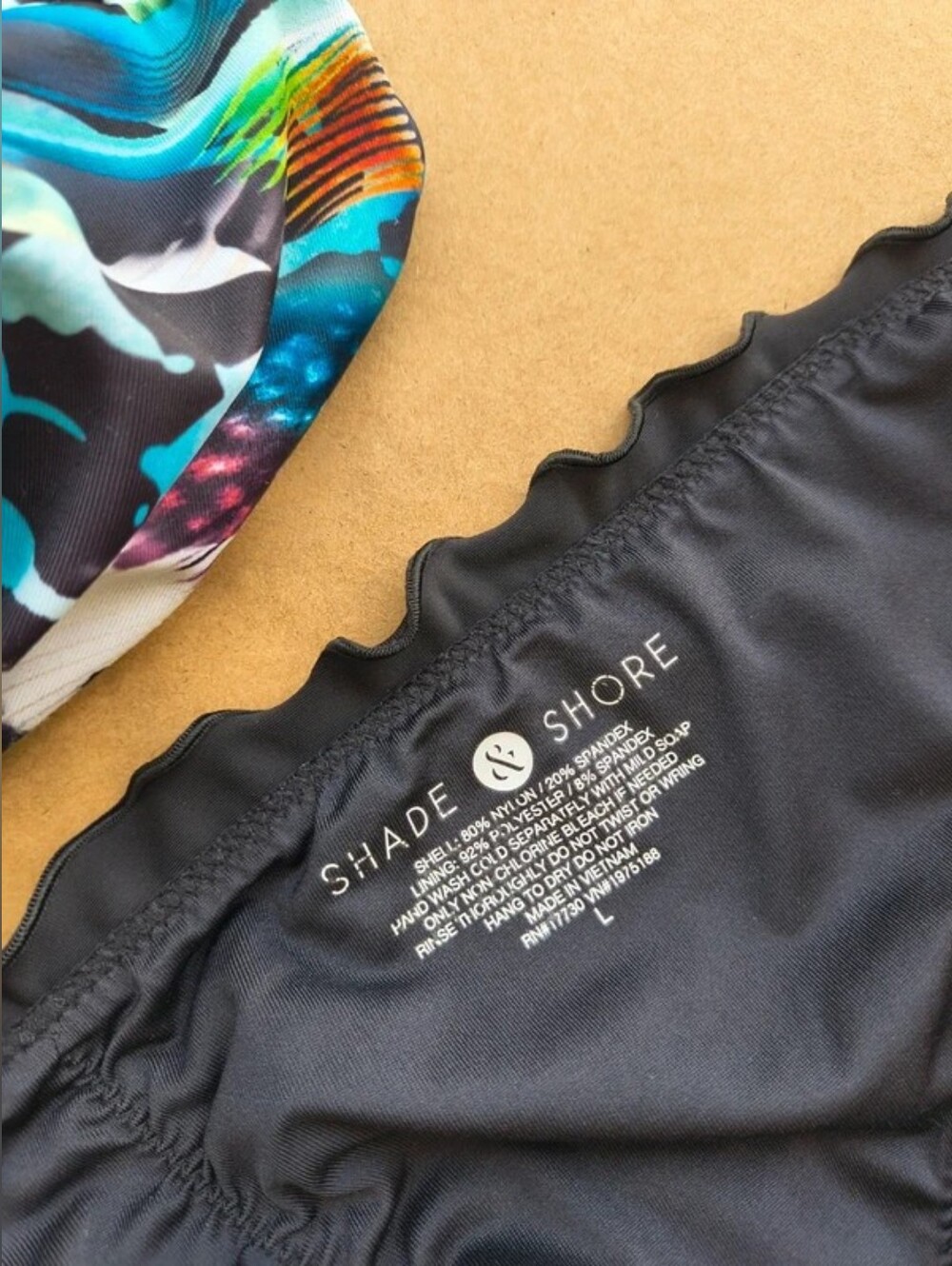 Shade & Shore Blue and Black Snake-Print Tie-Side Bikini